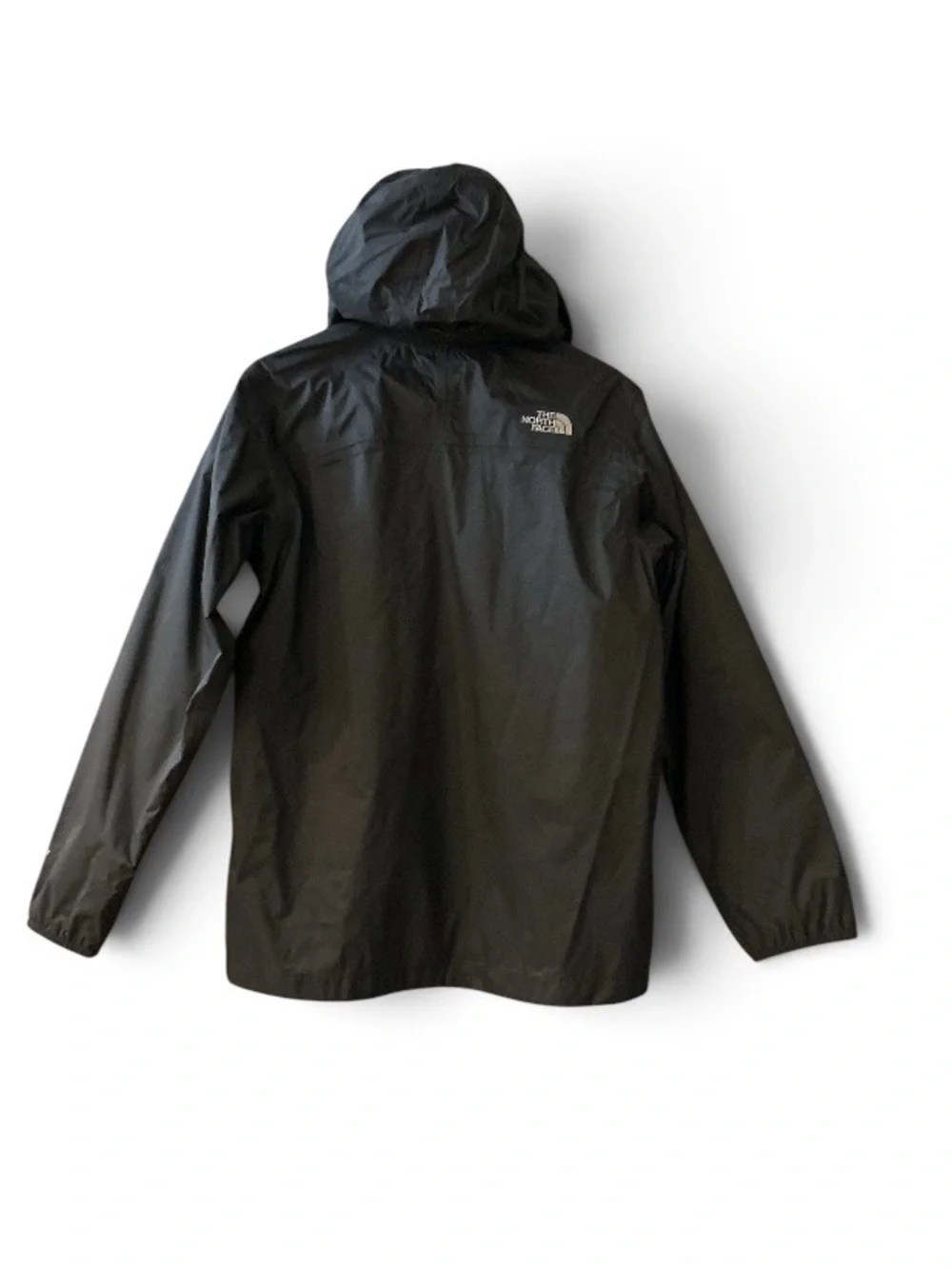 The North Face Boys XL (18-20) HyVent Black Mesh-Lined Hooded Rain Jacket
